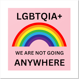 Gay Pride LGBT Lesbian Trans Gift For LGBTQIA Rainbow Family Queer Intersex Asexual Protest Posters and Art